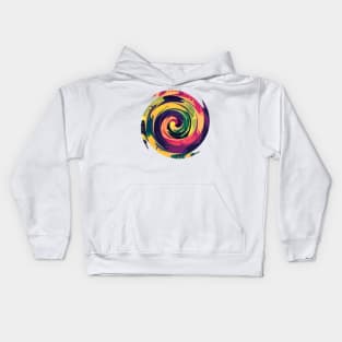 Rainbow Spiral 11 Kids Hoodie